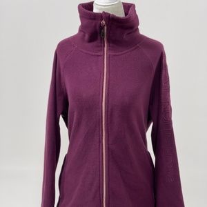 Calvin Klein Performance Soft Fleece Full Zip Jacket Purple Woman Size S